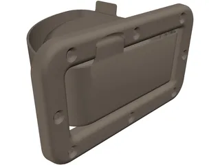 Stowable Dog Dish 3D Model preview