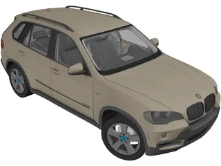 BMW X5 E70 (2006) 3D Model preview