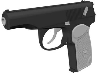 Makarov Pistol 3D Model preview