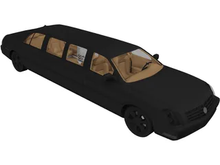 Cadillac Limo (2007) 3D Model preview