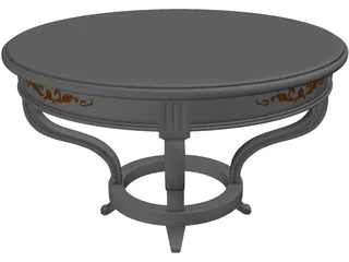 Coffee Table Arredamenti 3D Model preview