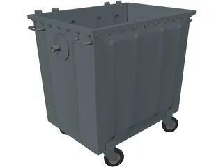 Trash Bins 1000 lt 3D Model preview
