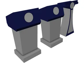 Podium 3D Model preview