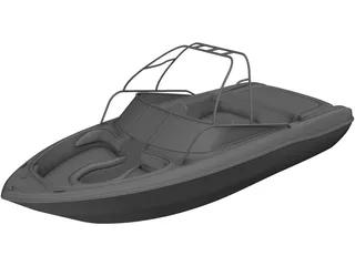 Sea Chaser Boat 3D Model preview