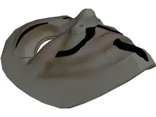 V for Vendetta Mask 3D Model preview