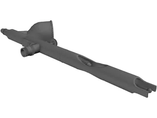 Dual Action Airbrush 3D Model preview