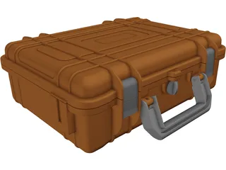 Hard Shell Pelican Camera Storage Case 3D Model preview