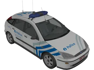 Ford Focus Police (Belgium) 3D Model preview