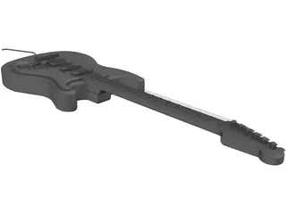 Guitar Electric 3D Model preview