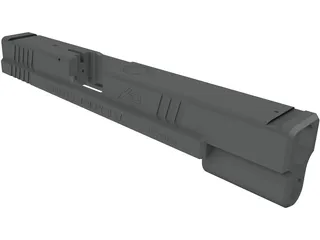 Springfield XD Tactical Slide 3D Model preview