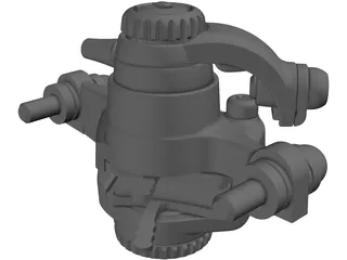 SRAM BB7 Mechanical Disk Brake Caliper 3D Model preview
