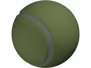 Tennis Ball 3D Model preview