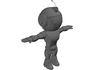 Robot Genie 3D Model preview