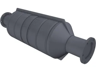 Catalytic Converter 3D Model preview