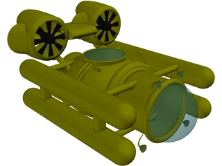 Deep Sea Submersible 3D Model preview