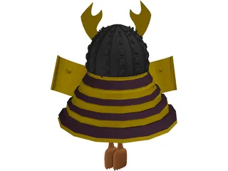 Kabuto Armor 3D Model preview