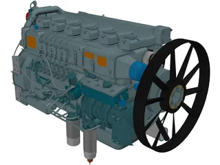 Engine 3D Model preview