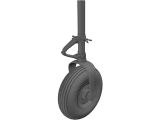 Cessna 150 Nose Landing Gear 3D Model preview