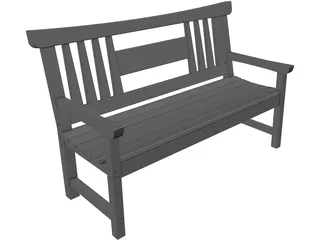 Bench 3D Model preview