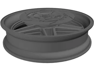Wheel Front Bike 3D Model preview