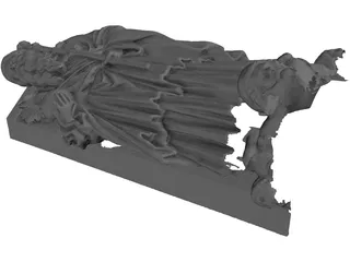 Classical Statue 3D Model preview
