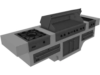 Barbacoa Viking 3D Model preview