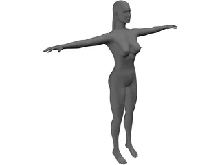 Girl 3D Model preview