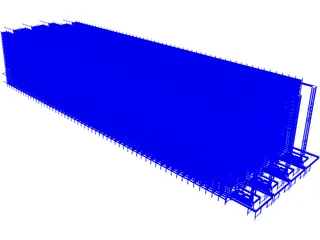 Automated Storage and Retreval System 3D Model preview