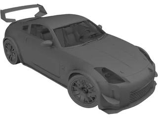 Nissan 350Z Fairlady Tuning GT 3D Model preview