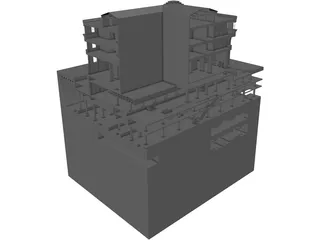 James Farley Post Office 3D Model preview