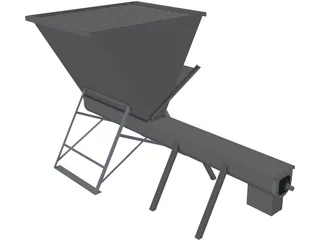 Grain Feeder 3D Model preview