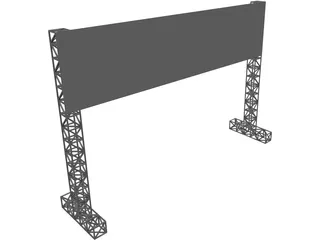 Big Board Gate 3D Model preview