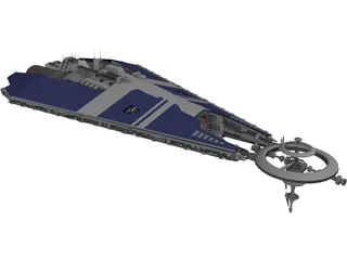 Babylon 5 Narn Military Base 10 3D Model preview