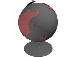 Globe 3D Model preview