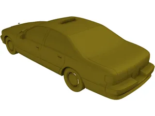 Taxi USA 3D Model preview
