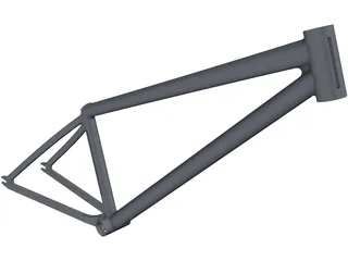 Dirt Bike Frame 3D Model preview