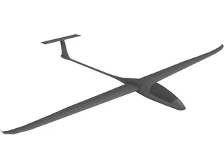 DG 1000 Glider 3D Model preview