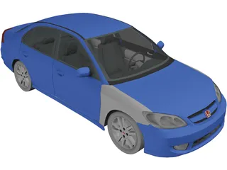 Honda Civic (2005) 3D Model preview