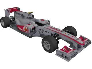 McLaren MP4-25 F1 (2010) 3D Model preview