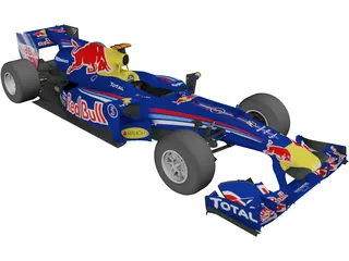 RedBull RB6 F1 (2010) 3D Model preview