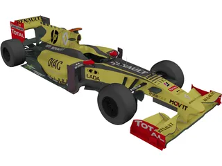 Renault R30 F1 (2010) 3D Model preview