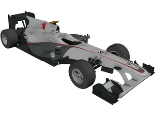 Sauber C29 F1 (2010) 3D Model preview