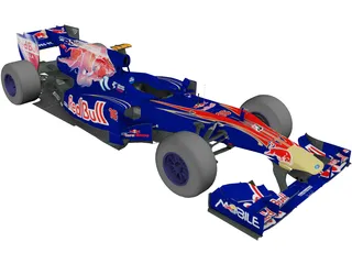 ToroRosso STR5 F1 (2010) 3D Model preview