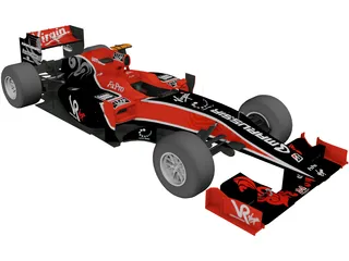 Virgin VR-01 F1 (2010) 3D Model preview
