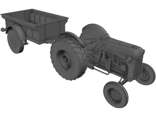 Tractor 3D Model preview