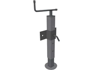Trailer Jack 3D Model preview