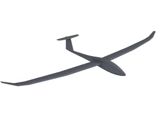 Discus 2 Glider 3D Model preview