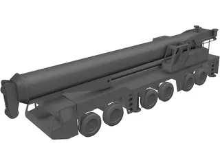AC250 All Terrain Crane 3D Model preview