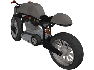 Motorcycle 3D Model preview