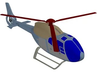 Eurocopter EC-120 Colibri 3D Model preview